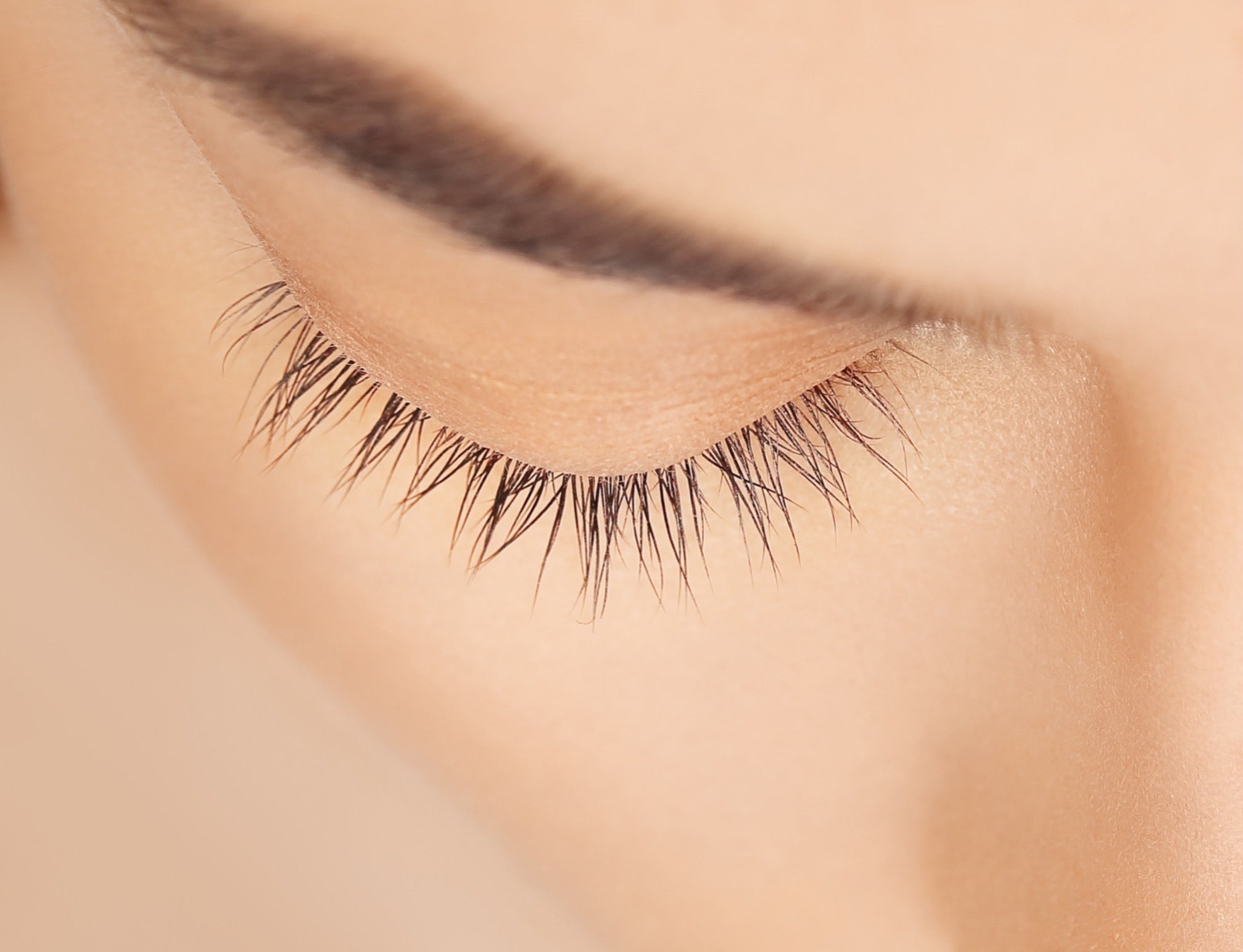 wow, Volumenlashes vorher